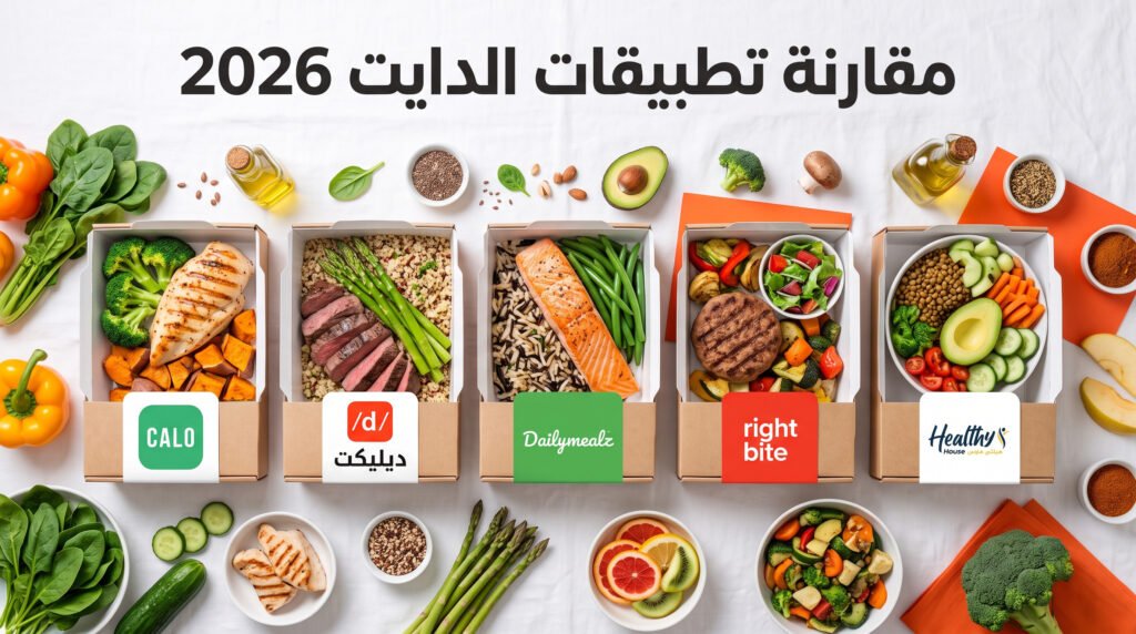 أفضل تطبيقات وجبات دايت في الخليج 2026— مقارنة شاملة 2 مقارنة تطبيقات الدايت